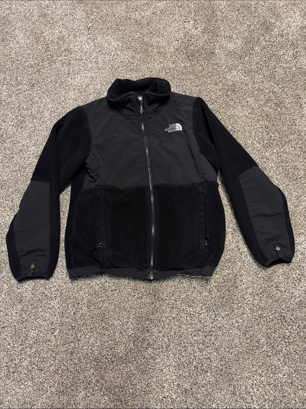 Boys The North Face Black Lightweight Fleece & Shell Jacket Size Medium 10/12